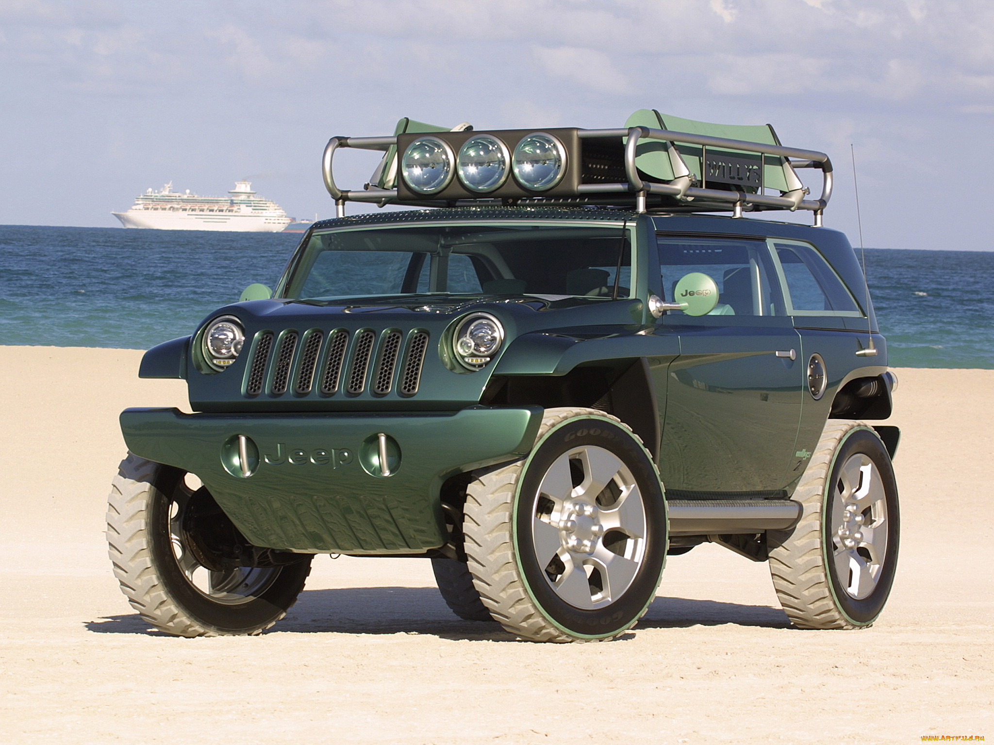 Легковые машины внедорожник. 2001. Jeep Willys 2 (Concept). Jeep Willys 2001. Джип Виллис тюнинг. Супер внедорожник.